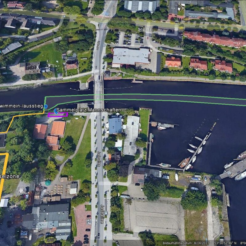 Schwimmstrecke Liga Jagdrenen